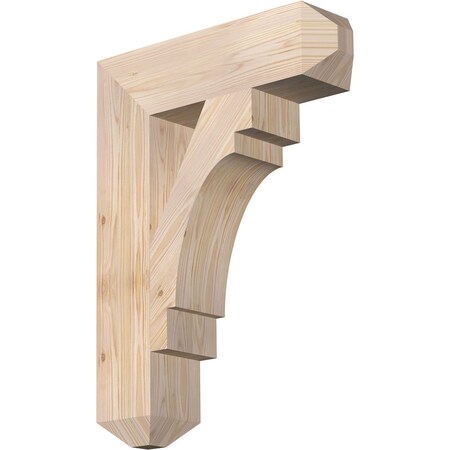 Ekena Millwork Merced Craftsman Smooth Bracket, Douglas Fir, 5 1/2"W x 22"D x 30"H BKT06X22X30MRC04SDF